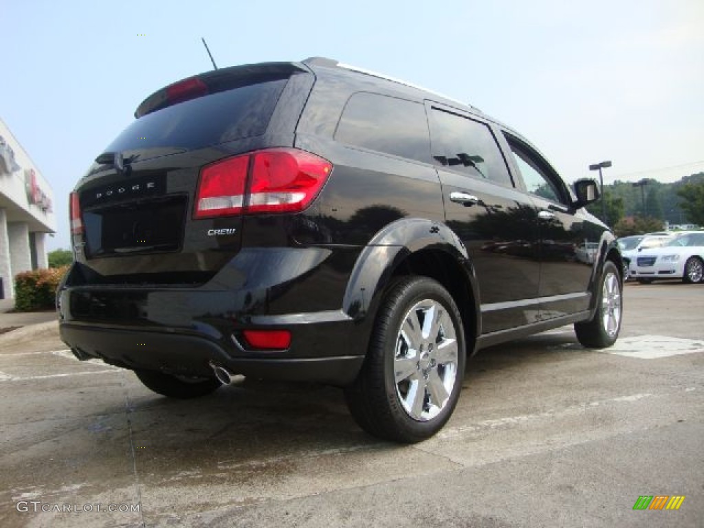 Brilliant Black Crystal Pearl 2012 Dodge Journey Crew Exterior Photo #53686983