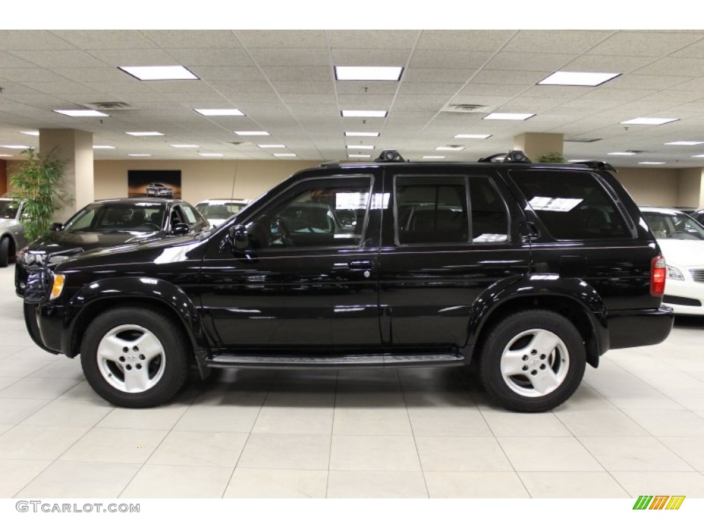 2001 QX4 4x4 - Black Obsidian / Graphite photo #3