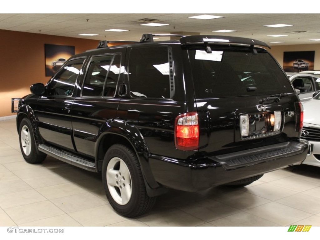 2001 QX4 4x4 - Black Obsidian / Graphite photo #4
