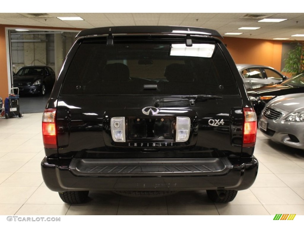 2001 QX4 4x4 - Black Obsidian / Graphite photo #5