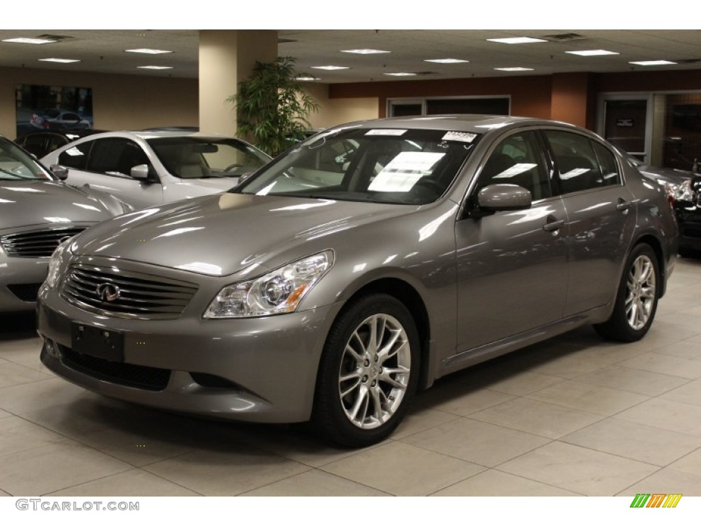 2008 G 35 x S Sedan - Platinum Graphite Gray / Graphite photo #1