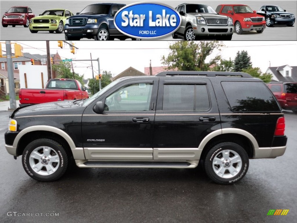 2005 Explorer Eddie Bauer 4x4 - Black / Medium Parchment photo #4