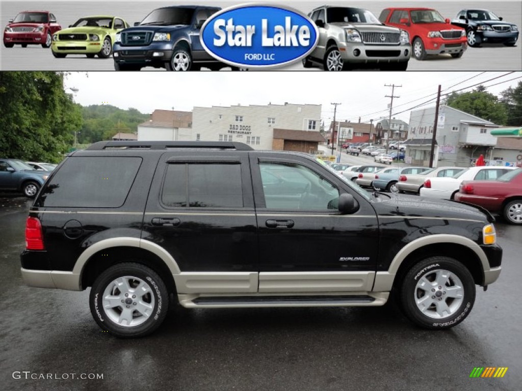 2005 Explorer Eddie Bauer 4x4 - Black / Medium Parchment photo #7