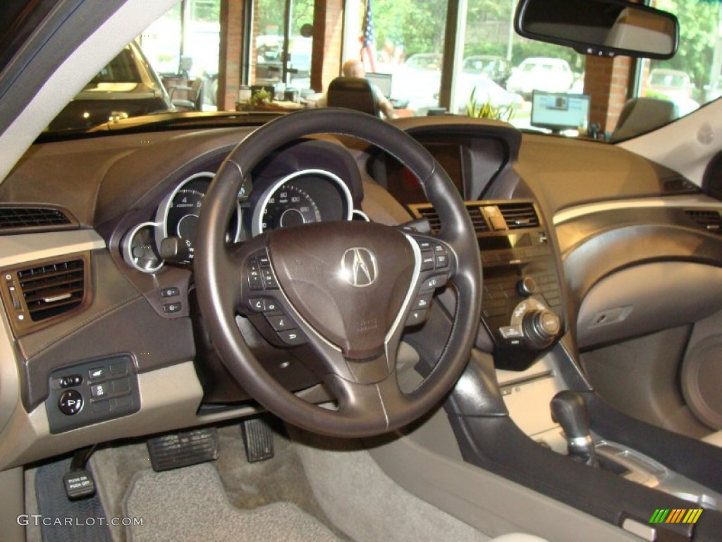 2010 Acura ZDX AWD Technology Taupe Steering Wheel Photo #53687775
