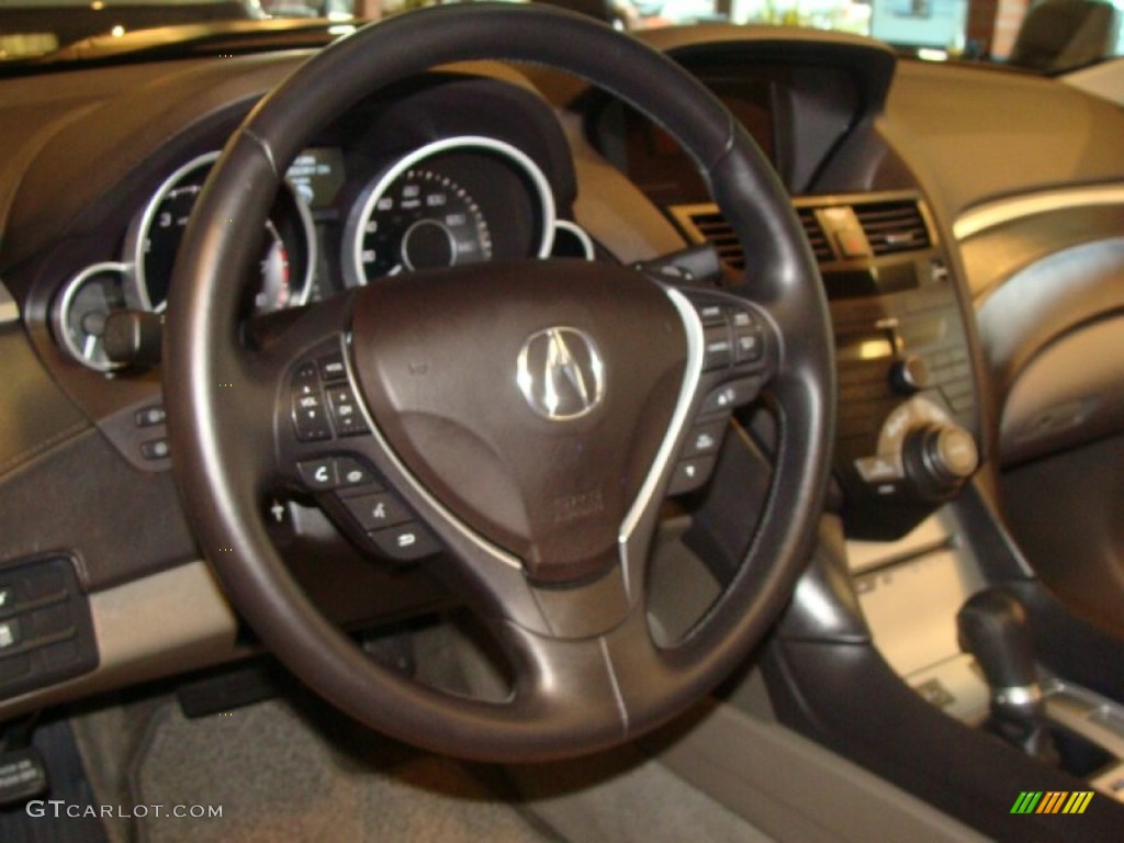 2010 Acura ZDX AWD Technology Taupe Steering Wheel Photo #53687781