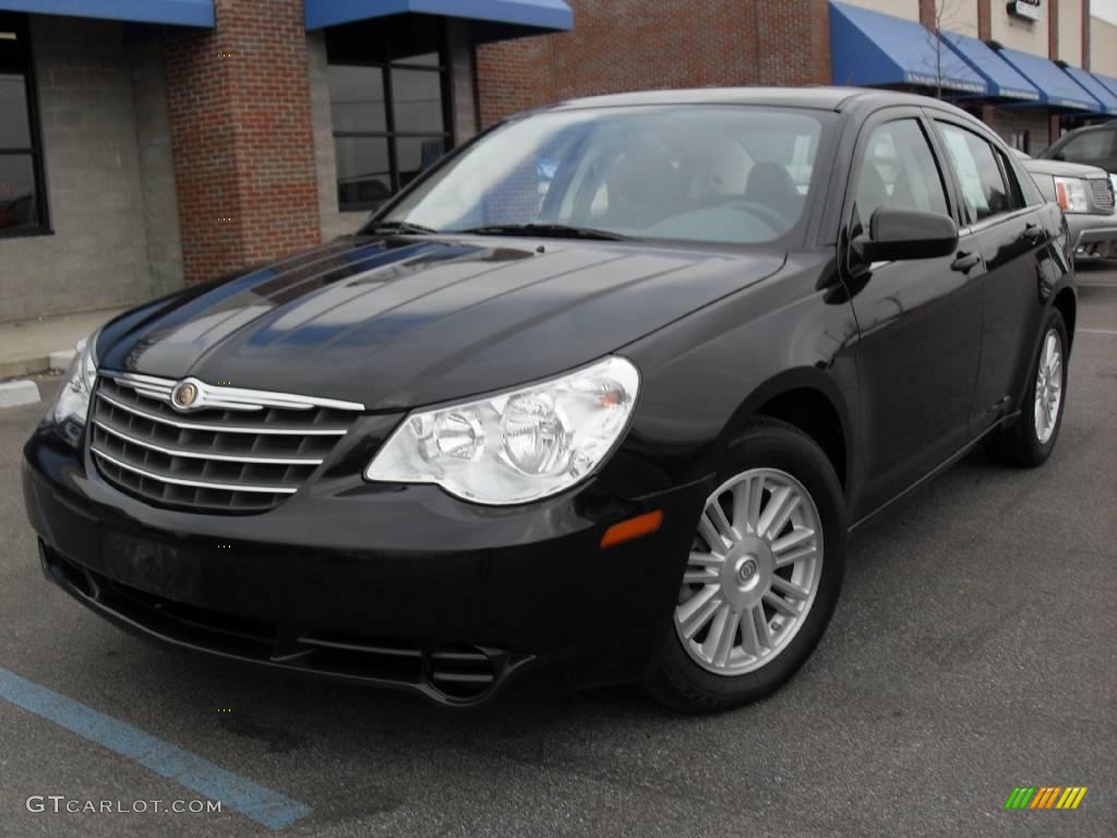 2007 Sebring Touring Sedan - Brilliant Black Crystal Pearl / Dark Slate Gray/Light Slate Gray photo #9