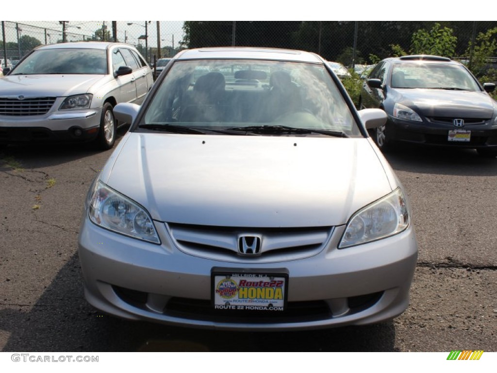 2005 Civic EX Sedan - Satin Silver Metallic / Gray photo #2