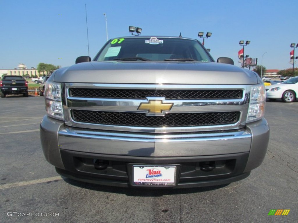 2007 Silverado 1500 LT Crew Cab - Graystone Metallic / Tan photo #2