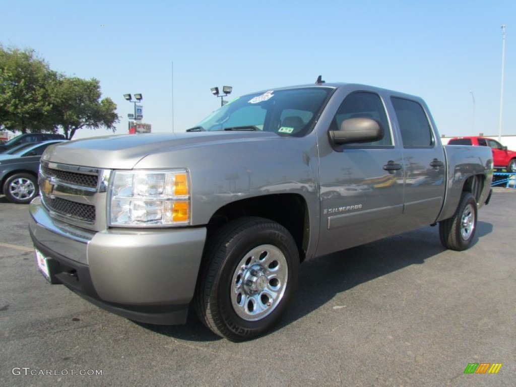 2007 Silverado 1500 LT Crew Cab - Graystone Metallic / Tan photo #3