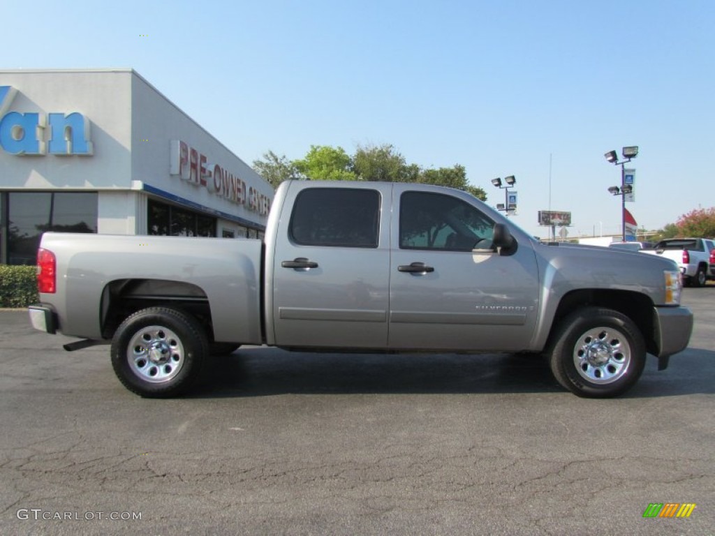 2007 Silverado 1500 LT Crew Cab - Graystone Metallic / Tan photo #8