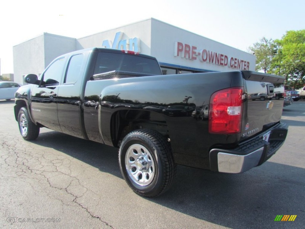 2008 Silverado 1500 Work Truck Extended Cab - Black / Dark Titanium photo #5