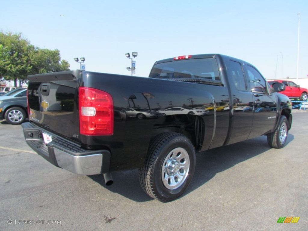 2008 Silverado 1500 Work Truck Extended Cab - Black / Dark Titanium photo #7