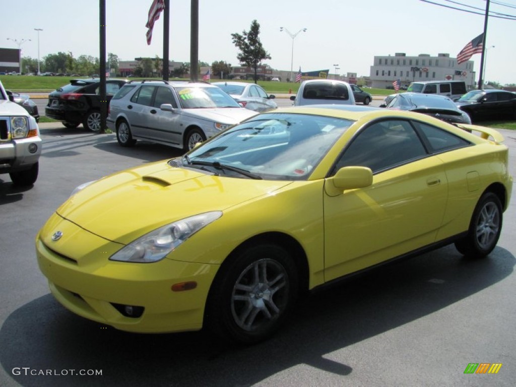 2003 Celica GT - Solar Yellow / Black/Black photo #1