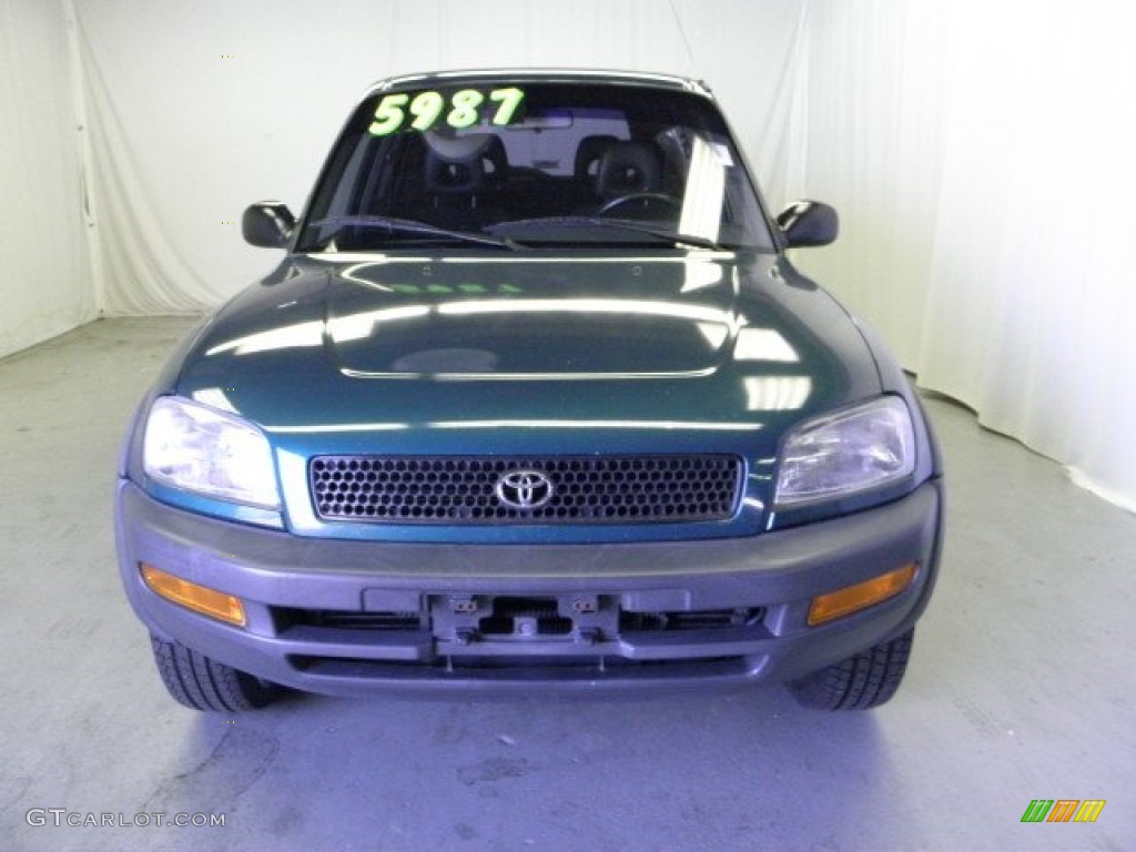 1997 RAV4 4WD - Dark Green Metallic / Gray photo #2