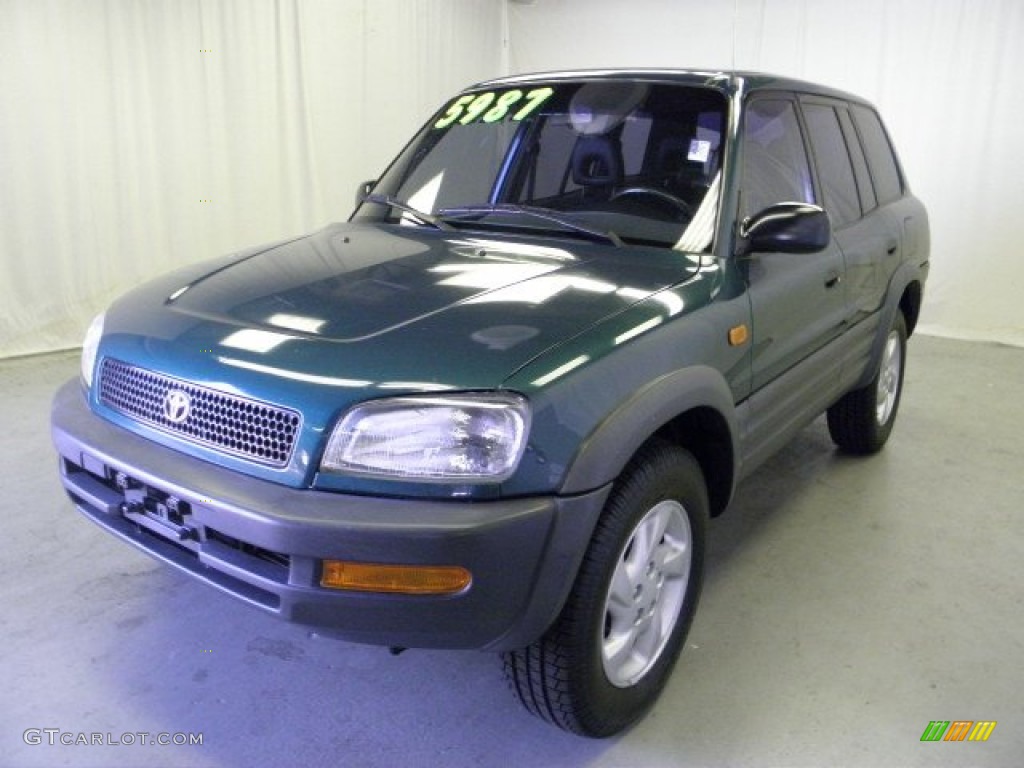 1997 RAV4 4WD - Dark Green Metallic / Gray photo #3
