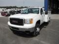 2011 Summit White GMC Sierra 3500HD Work Truck Regular Cab Utility  photo #3