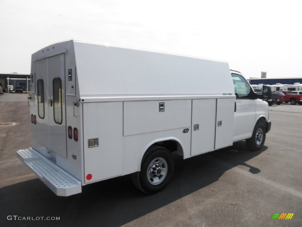 Summit White 2011 GMC Savana Cutaway 3500 Commercial Utility Truck Exterior Photo #53696511