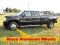 2011 Onyx Black GMC Sierra 3500HD Denali Crew Cab 4x4 Dually  photo #4