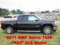 2011 Onyx Black GMC Sierra 1500 SLE Crew Cab 4x4  photo #1