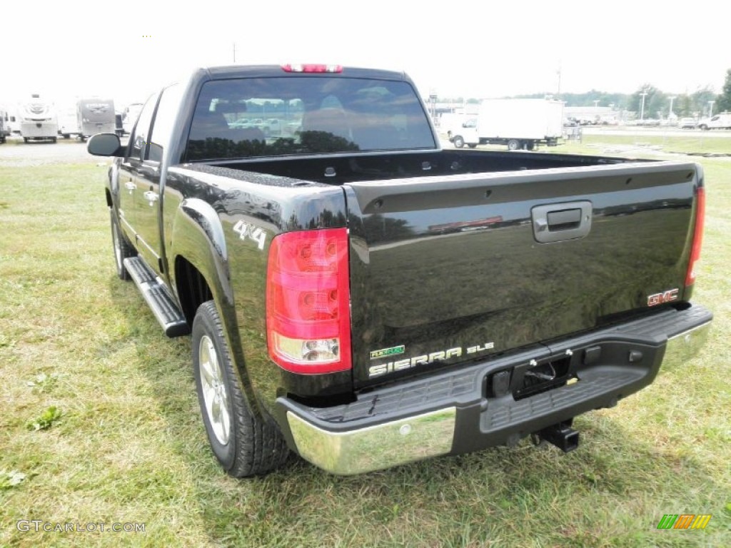 2011 Sierra 1500 SLE Crew Cab 4x4 - Onyx Black / Ebony photo #16