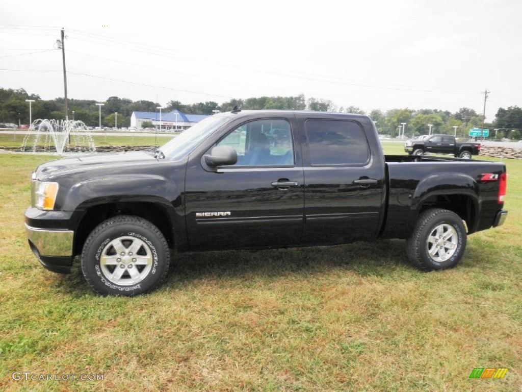 2011 Sierra 1500 SLE Crew Cab - Onyx Black / Ebony photo #4