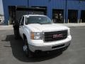 2011 Summit White GMC Sierra 3500HD Work Truck Regular Cab Chassis Dump Truck  photo #2