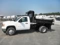 Summit White - Sierra 3500HD Work Truck Regular Cab Chassis Dump Truck Photo No. 4