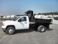 2011 Summit White GMC Sierra 3500HD Work Truck Regular Cab Chassis Dump Truck  photo #4