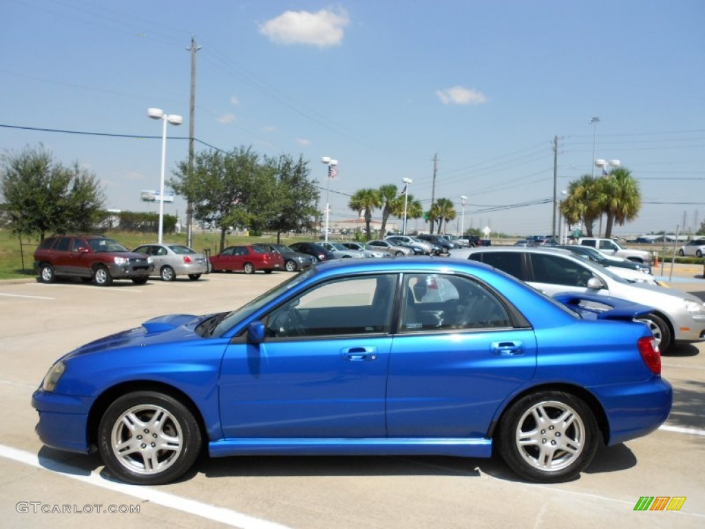 2004 Impreza WRX Sedan - WR Blue Pearl / Dark Gray photo #4