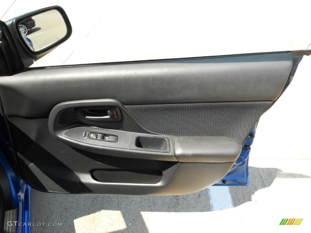 2004 Subaru Impreza WRX Sedan Dark Gray Door Panel Photo #53699889