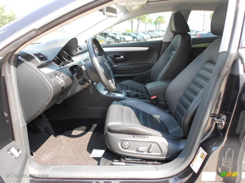 Black Interior 2010 Volkswagen CC Luxury Photo #53700051