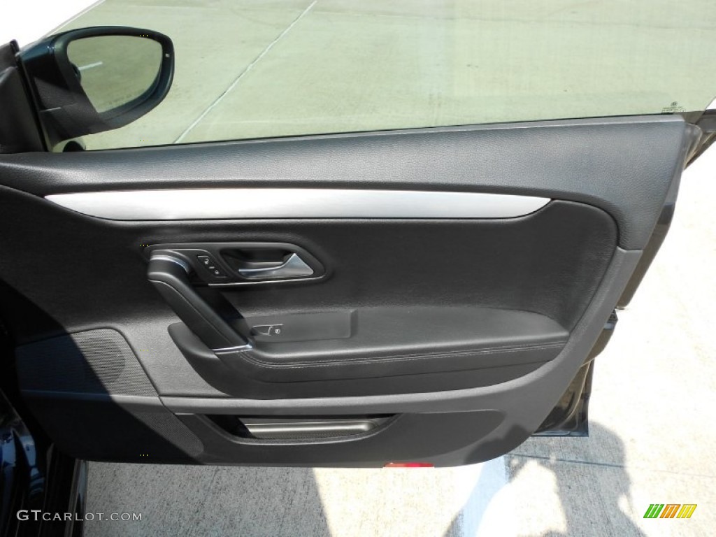 2010 Volkswagen CC Luxury Black Door Panel Photo #53700064