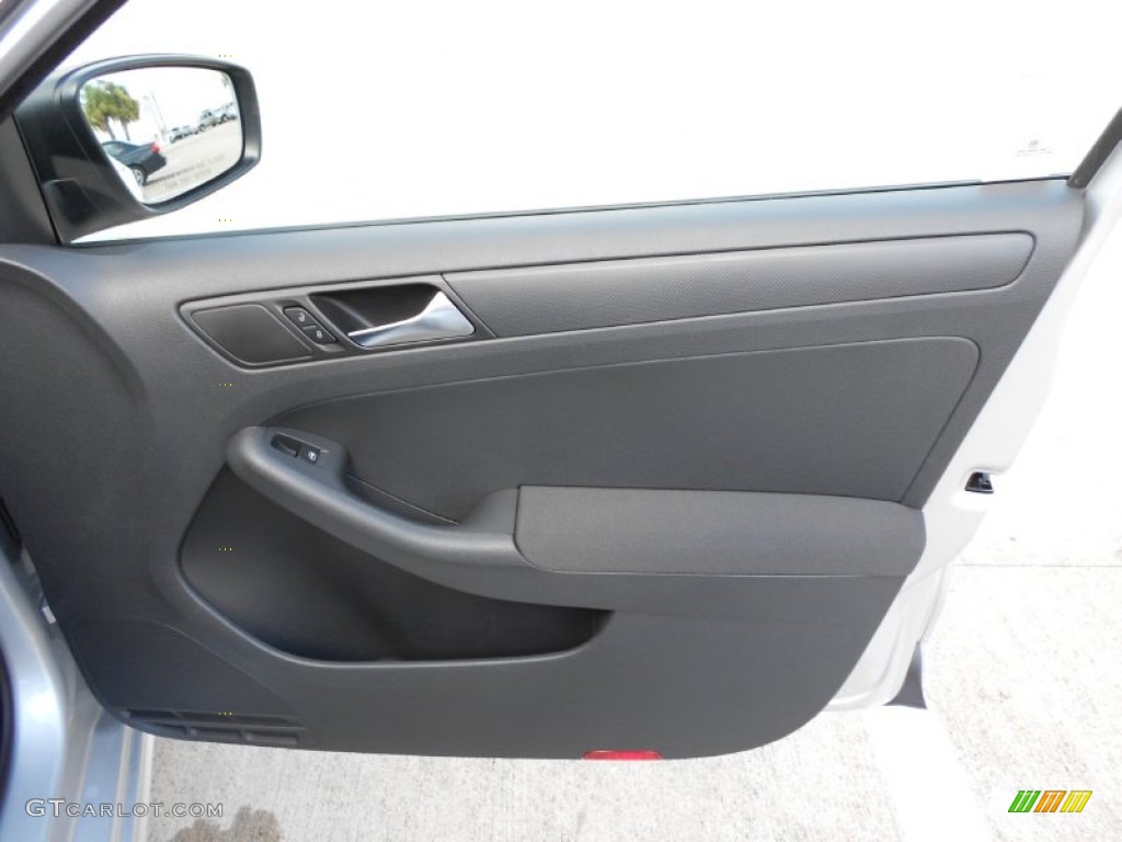 2012 Volkswagen Jetta S Sedan Titan Black Door Panel Photo #53700381