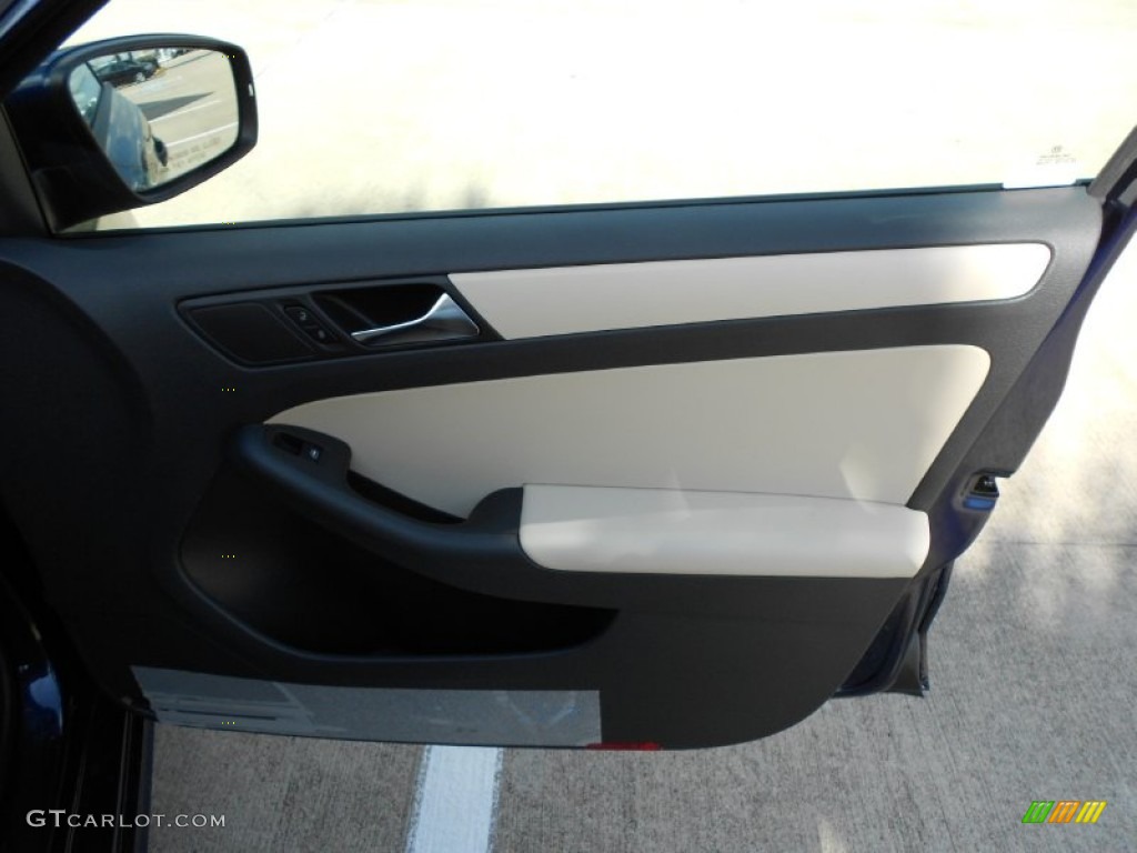 2012 Volkswagen Jetta SE Sedan Cornsilk Beige Door Panel Photo #53700510