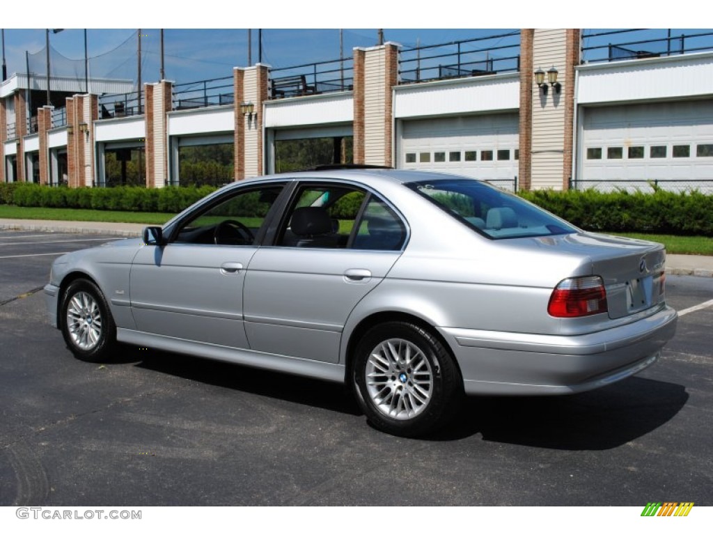 2001 5 Series 530i Sedan - Titanium Silver Metallic / Grey photo #4