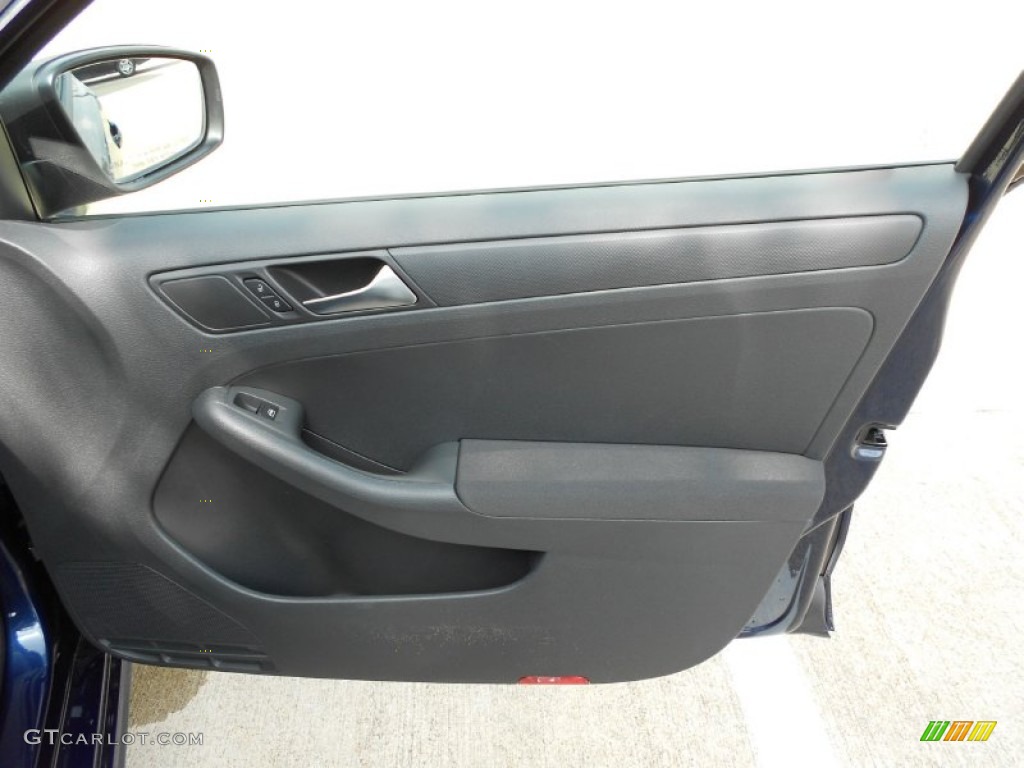 2012 Volkswagen Jetta S Sedan Titan Black Door Panel Photo #53700651