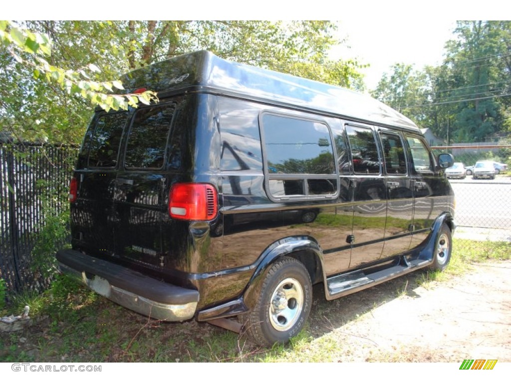 Black 1999 Dodge Ram Van 1500 Passenger Conversion Exterior Photo #53700792