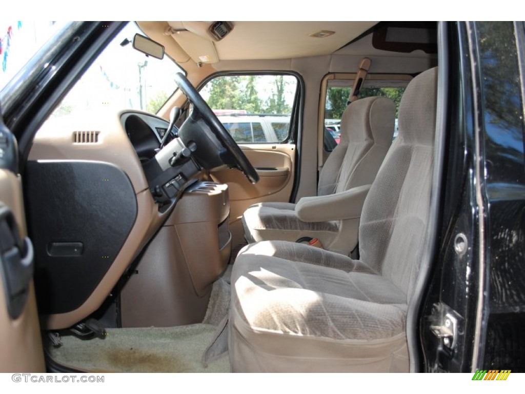 Camel/Tan Interior 1999 Dodge Ram Van 1500 Passenger Conversion Photo #53700807