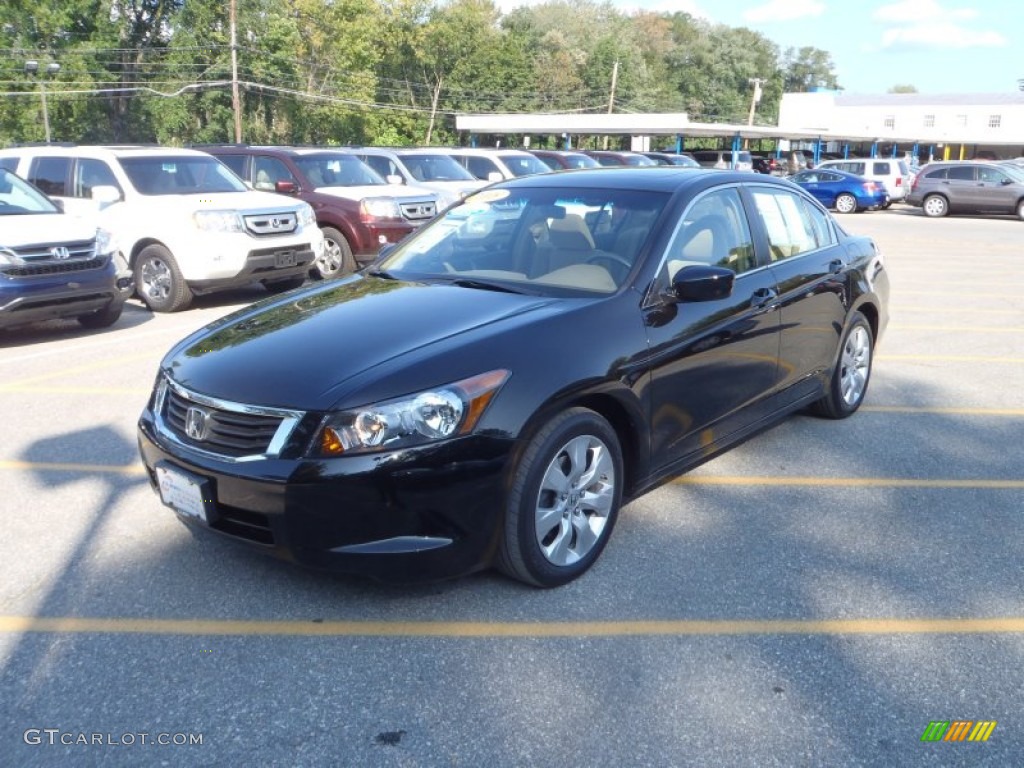 2008 Accord EX Sedan - Nighthawk Black Pearl / Ivory photo #22