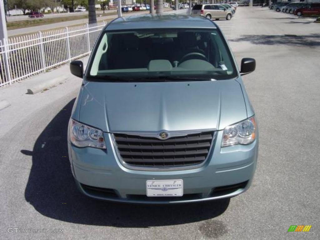 2008 Town & Country LX - Clearwater Blue Pearlcoat / Medium Slate Gray/Light Shale photo #8