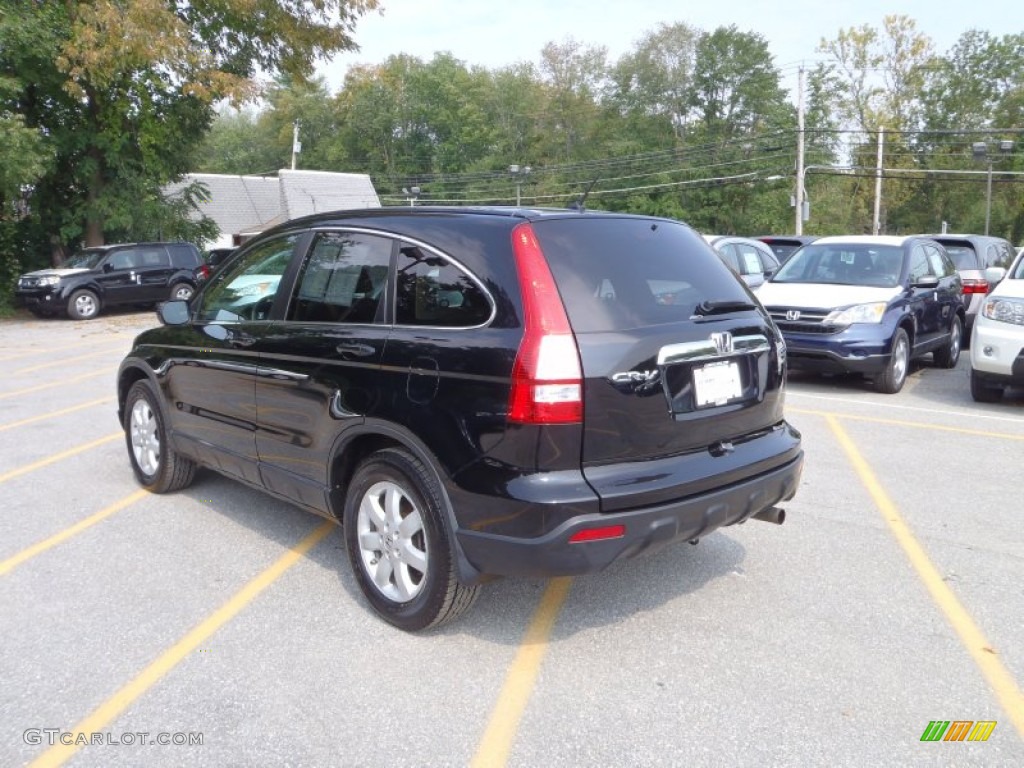 2009 CR-V EX 4WD - Crystal Black Pearl / Ivory photo #2