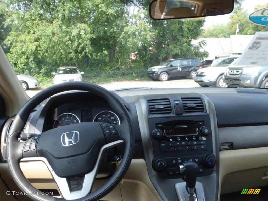 2009 CR-V EX 4WD - Crystal Black Pearl / Ivory photo #5