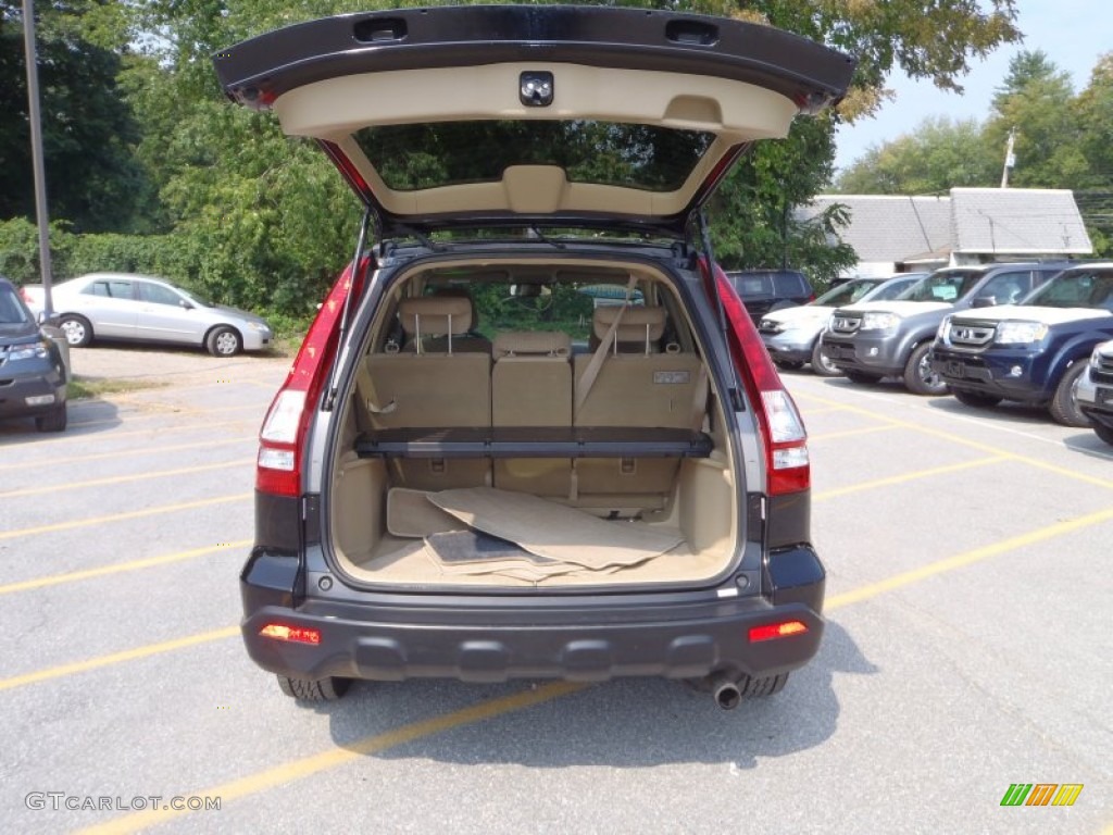 2009 CR-V EX 4WD - Crystal Black Pearl / Ivory photo #8