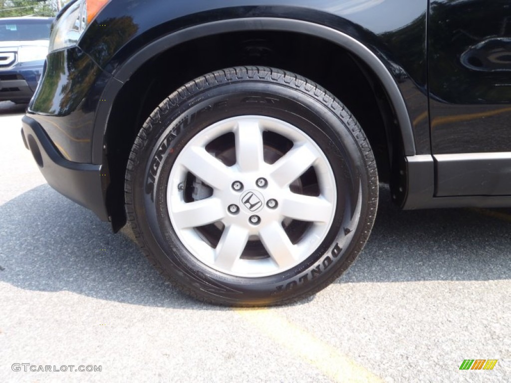 2009 CR-V EX 4WD - Crystal Black Pearl / Ivory photo #9