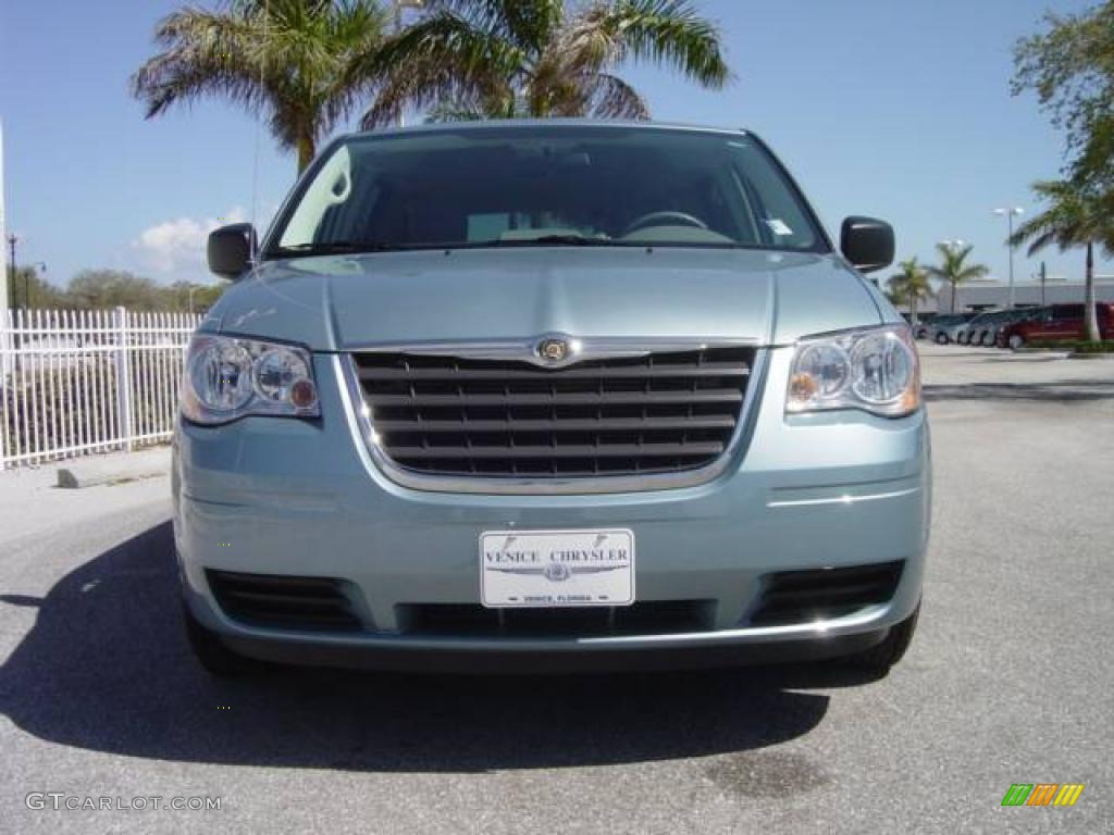 2008 Town & Country LX - Clearwater Blue Pearlcoat / Medium Slate Gray/Light Shale photo #9