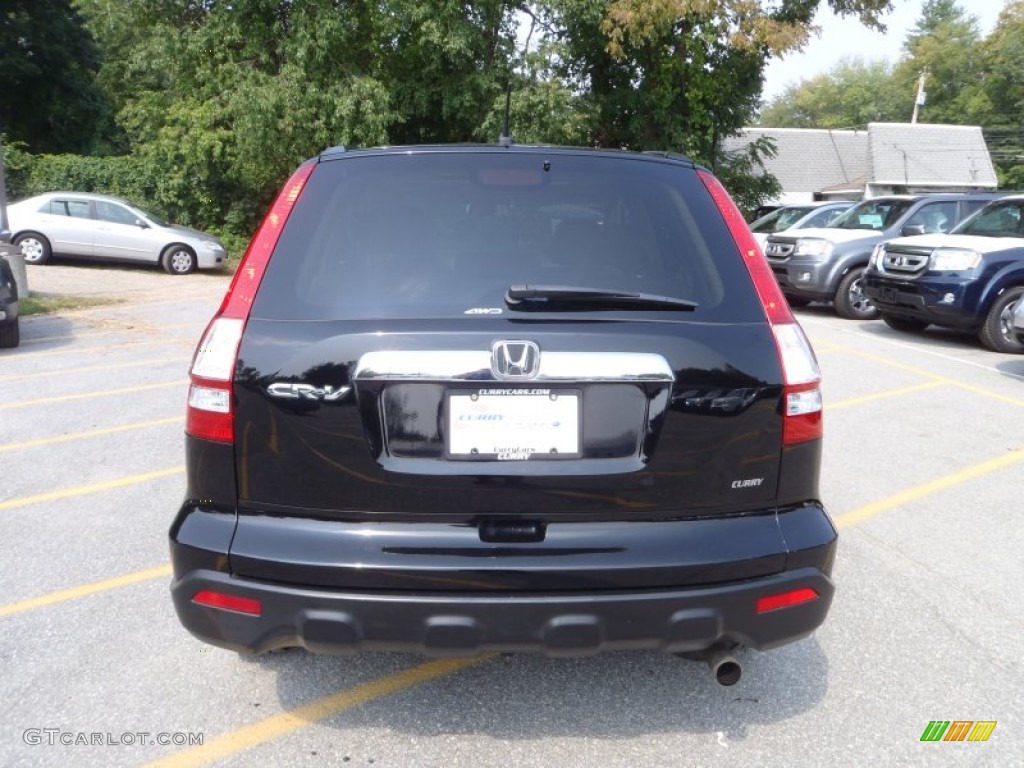 2009 CR-V EX 4WD - Crystal Black Pearl / Ivory photo #24