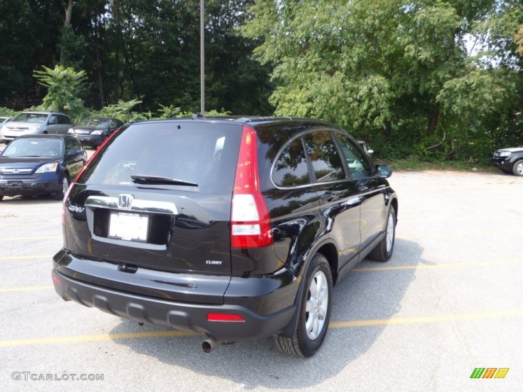 2009 CR-V EX 4WD - Crystal Black Pearl / Ivory photo #25