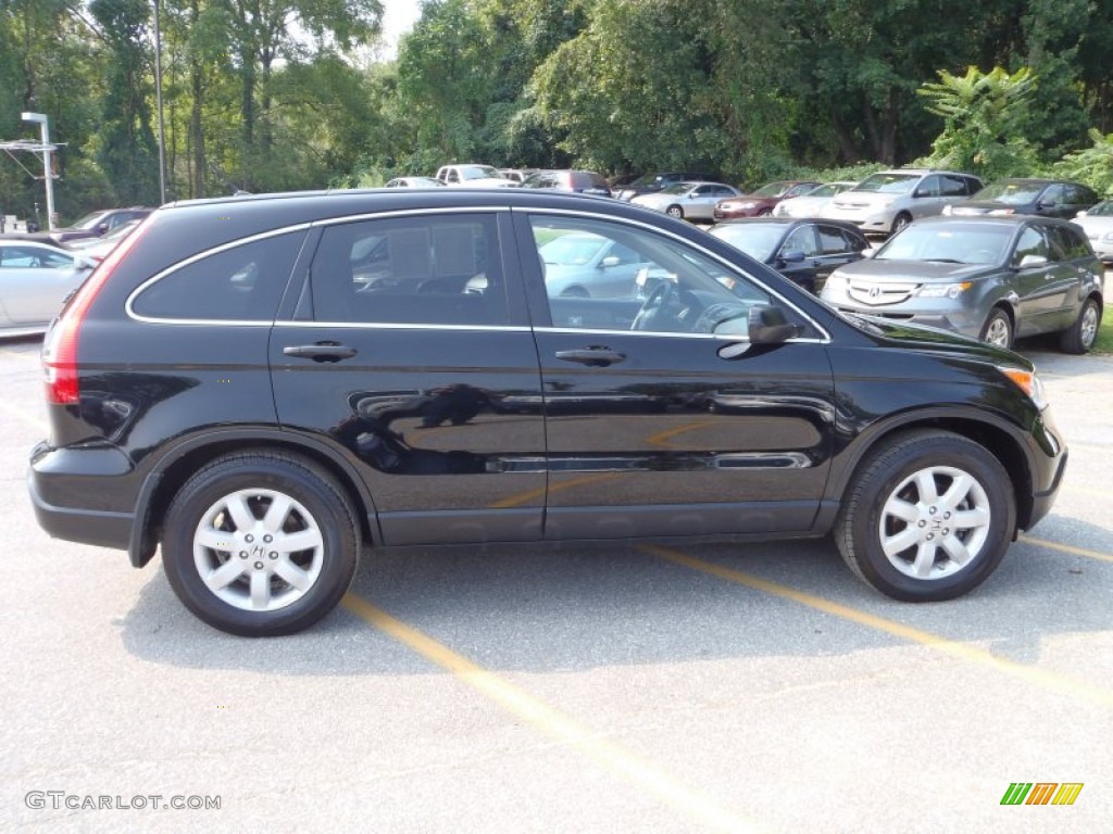 2009 CR-V EX 4WD - Crystal Black Pearl / Ivory photo #26