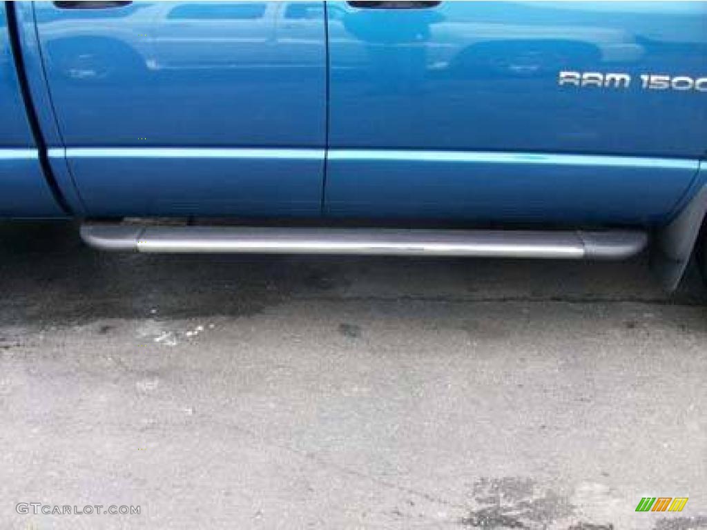 2002 Ram 1500 Sport Quad Cab 4x4 - Atlantic Blue Pearl / Taupe photo #7