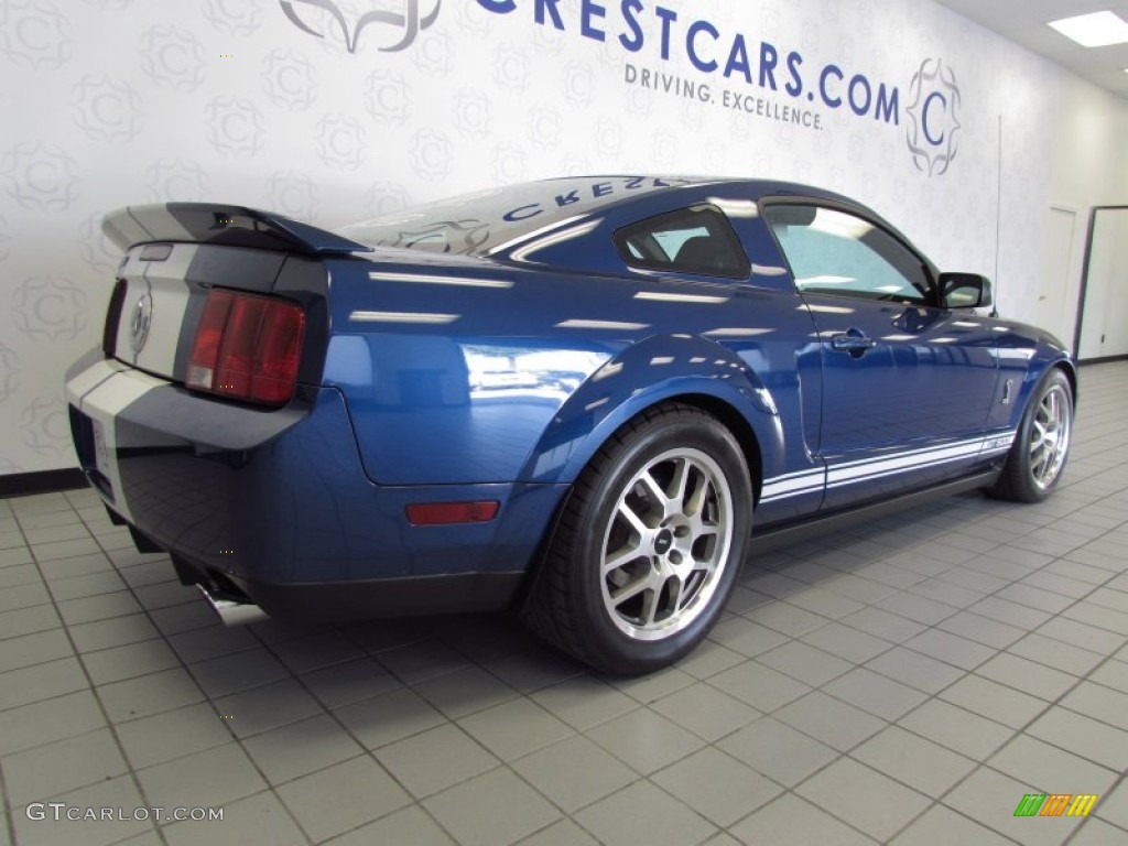 2009 Mustang Shelby GT500 Coupe - Vista Blue Metallic / Black/Black photo #3